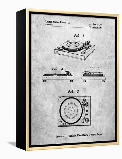PP1028-Slate Sansui Turntable 1979 Patent Poster-Cole Borders-Framed Premier Image Canvas