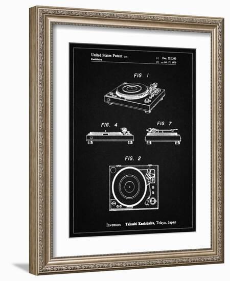 PP1028-Vintage Black Sansui Turntable 1979 Patent Poster-Cole Borders-Framed Giclee Print