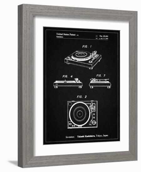 PP1028-Vintage Black Sansui Turntable 1979 Patent Poster-Cole Borders-Framed Giclee Print