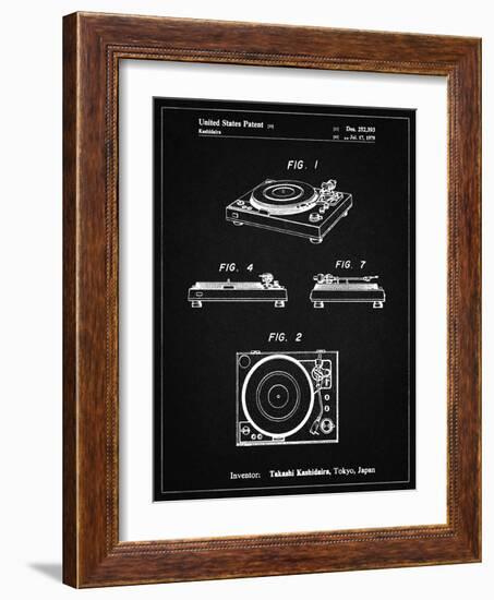 PP1028-Vintage Black Sansui Turntable 1979 Patent Poster-Cole Borders-Framed Giclee Print