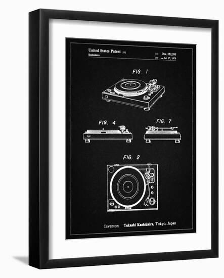 PP1028-Vintage Black Sansui Turntable 1979 Patent Poster-Cole Borders-Framed Giclee Print