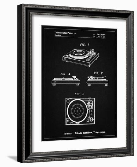 PP1028-Vintage Black Sansui Turntable 1979 Patent Poster-Cole Borders-Framed Giclee Print