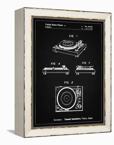 PP1028-Vintage Black Sansui Turntable 1979 Patent Poster-Cole Borders-Framed Premier Image Canvas