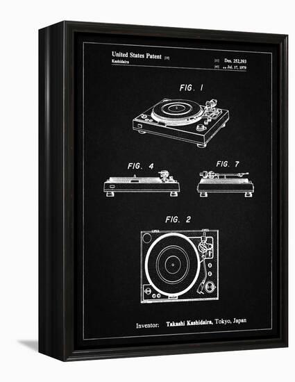 PP1028-Vintage Black Sansui Turntable 1979 Patent Poster-Cole Borders-Framed Premier Image Canvas