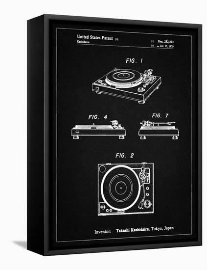 PP1028-Vintage Black Sansui Turntable 1979 Patent Poster-Cole Borders-Framed Premier Image Canvas