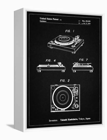 PP1028-Vintage Black Sansui Turntable 1979 Patent Poster-Cole Borders-Framed Premier Image Canvas