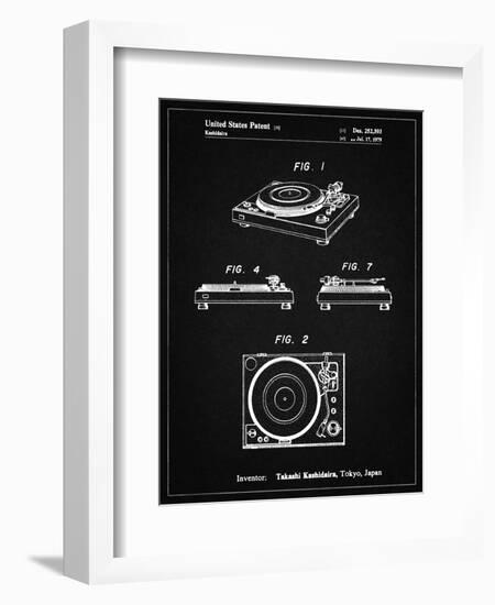 PP1028-Vintage Black Sansui Turntable 1979 Patent Poster-Cole Borders-Framed Giclee Print