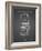 PP1043-Black Grid Slot Machine Patent Poster-Cole Borders-Framed Giclee Print