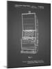 PP1043-Black Grid Slot Machine Patent Poster-Cole Borders-Mounted Giclee Print