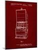 PP1043-Burgundy Slot Machine Patent Poster-Cole Borders-Mounted Giclee Print