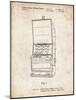 PP1043-Vintage Parchment Slot Machine Patent Poster-Cole Borders-Mounted Giclee Print