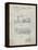 PP1046-Antique Grid Parchment Snow Mobile Patent Poster-Cole Borders-Framed Premier Image Canvas
