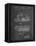 PP1046-Chalkboard Snow Mobile Patent Poster-Cole Borders-Framed Premier Image Canvas
