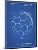 PP1047-Blueprint Soccer Ball Layers Patent Poster-Cole Borders-Mounted Giclee Print