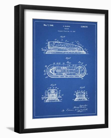 PP1052-Blueprint Stapler Patent Poster-Cole Borders-Framed Giclee Print