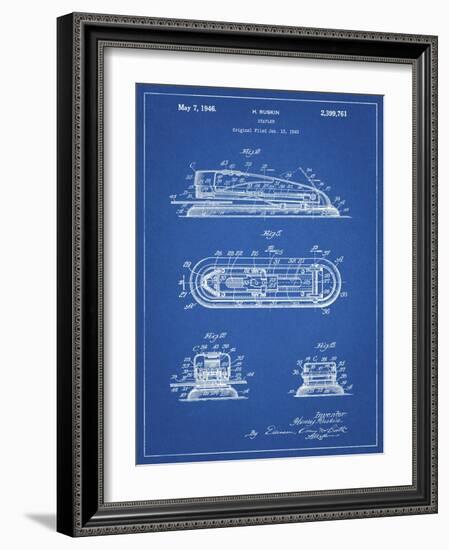 PP1052-Blueprint Stapler Patent Poster-Cole Borders-Framed Giclee Print