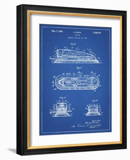 PP1052-Blueprint Stapler Patent Poster-Cole Borders-Framed Giclee Print