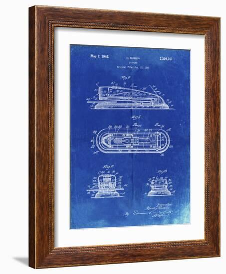 PP1052-Faded Blueprint Stapler Patent Poster-Cole Borders-Framed Giclee Print