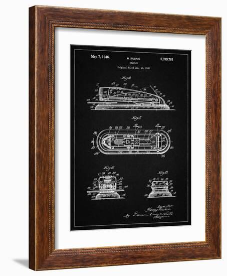 PP1052-Vintage Black Stapler Patent Poster-Cole Borders-Framed Giclee Print