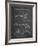 PP1053-Chalkboard Star Trek Klingon Empire Starship Poster-Cole Borders-Framed Giclee Print