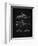 PP1057-Vintage Black Star Wars Snowspeeder Poster-Cole Borders-Framed Giclee Print
