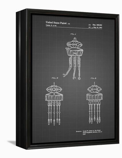 PP1059-Black Grid Star Wars Viper Prode Droid Poster-Cole Borders-Framed Premier Image Canvas