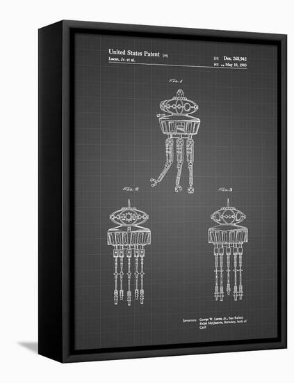 PP1059-Black Grid Star Wars Viper Prode Droid Poster-Cole Borders-Framed Premier Image Canvas
