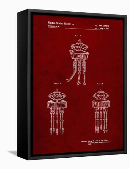 PP1059-Burgundy Star Wars Viper Prode Droid Poster-Cole Borders-Framed Premier Image Canvas