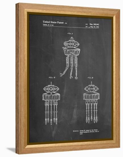 PP1059-Chalkboard Star Wars Viper Prode Droid Poster-Cole Borders-Framed Premier Image Canvas