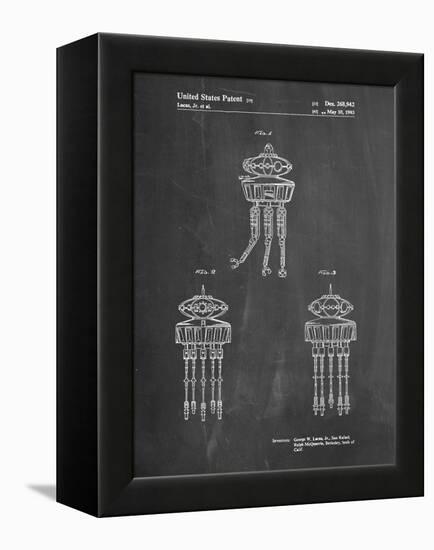 PP1059-Chalkboard Star Wars Viper Prode Droid Poster-Cole Borders-Framed Premier Image Canvas