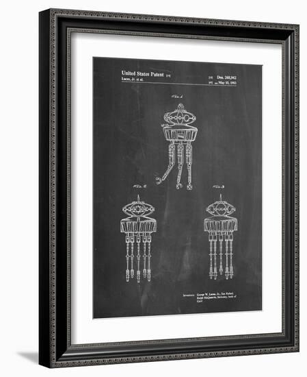 PP1059-Chalkboard Star Wars Viper Prode Droid Poster-Cole Borders-Framed Giclee Print