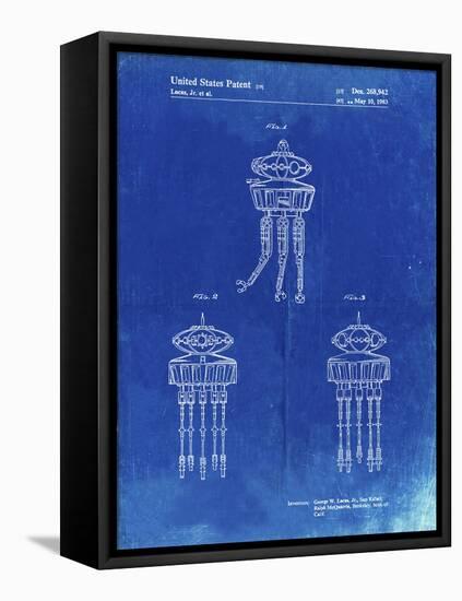 PP1059-Faded Blueprint Star Wars Viper Prode Droid Poster-Cole Borders-Framed Premier Image Canvas