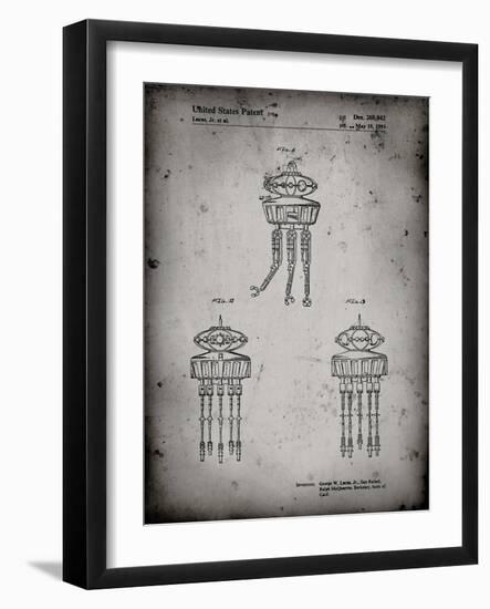 PP1059-Faded Grey Star Wars Viper Prode Droid Poster-Cole Borders-Framed Giclee Print