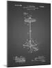 PP106-Black Grid Hi Hat Cymbal Stand and Pedal Patent Poster-Cole Borders-Mounted Giclee Print