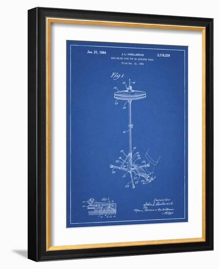 PP106-Blueprint Hi Hat Cymbal Stand and Pedal Patent Poster-Cole Borders-Framed Giclee Print