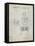 PP1072-Antique Grid Parchment Super Nintendo Console Remote and Cartridge Patent Poster-Cole Borders-Framed Premier Image Canvas