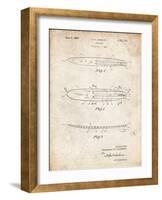 PP1073-Vintage Parchment Surfboard 1965 Patent Poster-Cole Borders-Framed Giclee Print