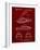 PP1076-Burgundy Suzuki Jet Ski Patent Poster-Cole Borders-Framed Giclee Print