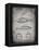 PP1076-Faded Grey Suzuki Jet Ski Patent Poster-Cole Borders-Framed Premier Image Canvas