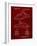 PP1077-Burgundy Suzuki Wave Runner Patent Poster-Cole Borders-Framed Giclee Print