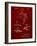 PP1079-Burgundy Swim Fins Patent Poster-Cole Borders-Framed Giclee Print