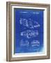 PP108-Faded Blueprint Ferrari 1990 F40 Patent Poster-Cole Borders-Framed Giclee Print
