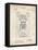 PP1083-Vintage Parchment T. A. Edison Vote Recorder Patent Poster-Cole Borders-Framed Premier Image Canvas