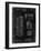 PP1088-Black Grunge Telephone Booth Patent Poster-Cole Borders-Framed Giclee Print