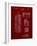 PP1088-Burgundy Telephone Booth Patent Poster-Cole Borders-Framed Giclee Print