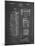 PP1088-Chalkboard Telephone Booth Patent Poster-Cole Borders-Mounted Giclee Print