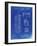 PP1088-Faded Blueprint Telephone Booth Patent Poster-Cole Borders-Framed Giclee Print