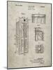 PP1088-Sandstone Telephone Booth Patent Poster-Cole Borders-Mounted Giclee Print