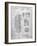 PP1088-Slate Telephone Booth Patent Poster-Cole Borders-Framed Giclee Print