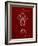 PP1092-Burgundy Tesla Coil Patent Poster-Cole Borders-Framed Giclee Print